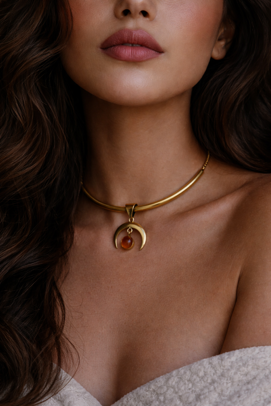Ember Crescent Choker