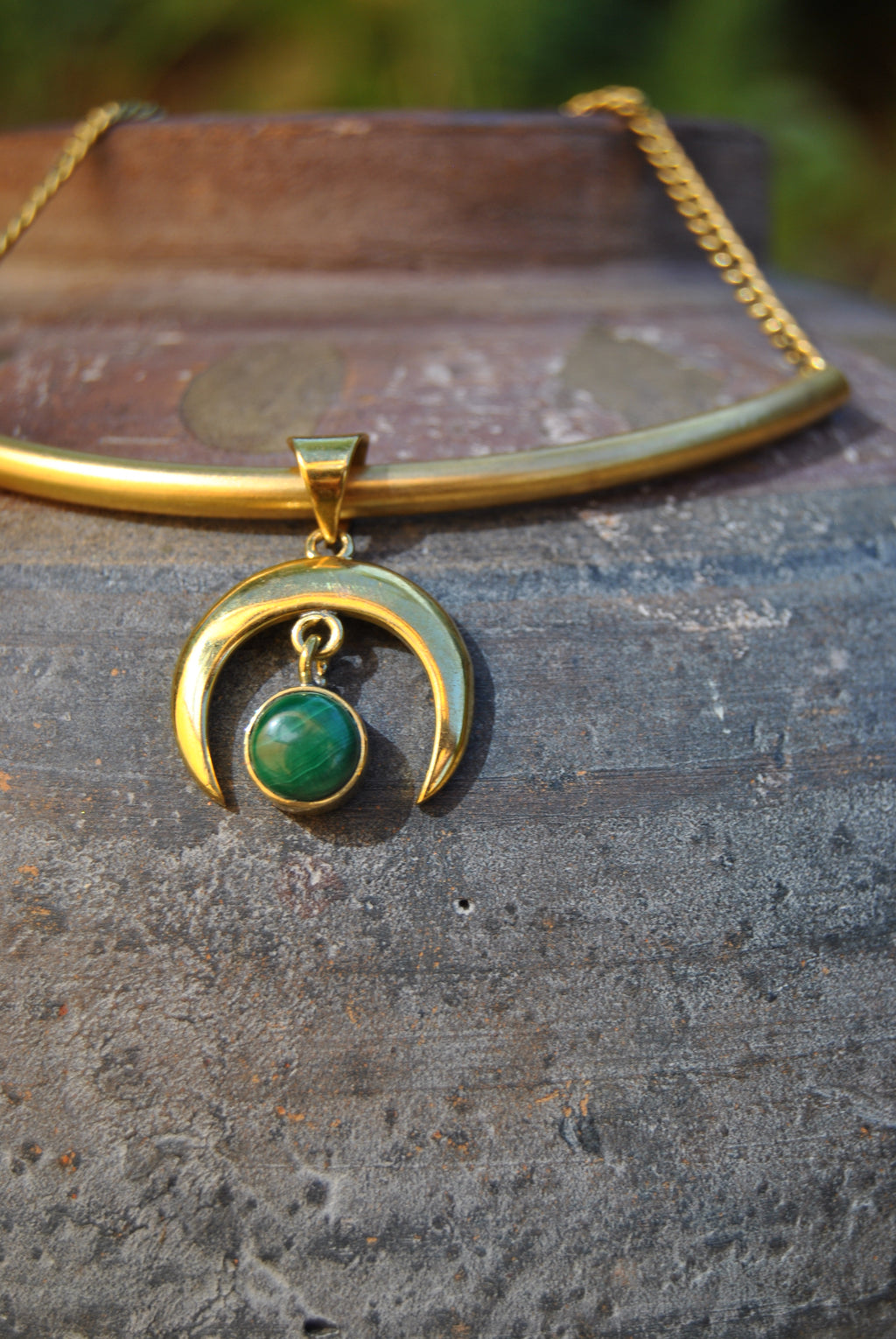 Full Moon Malachite Choker