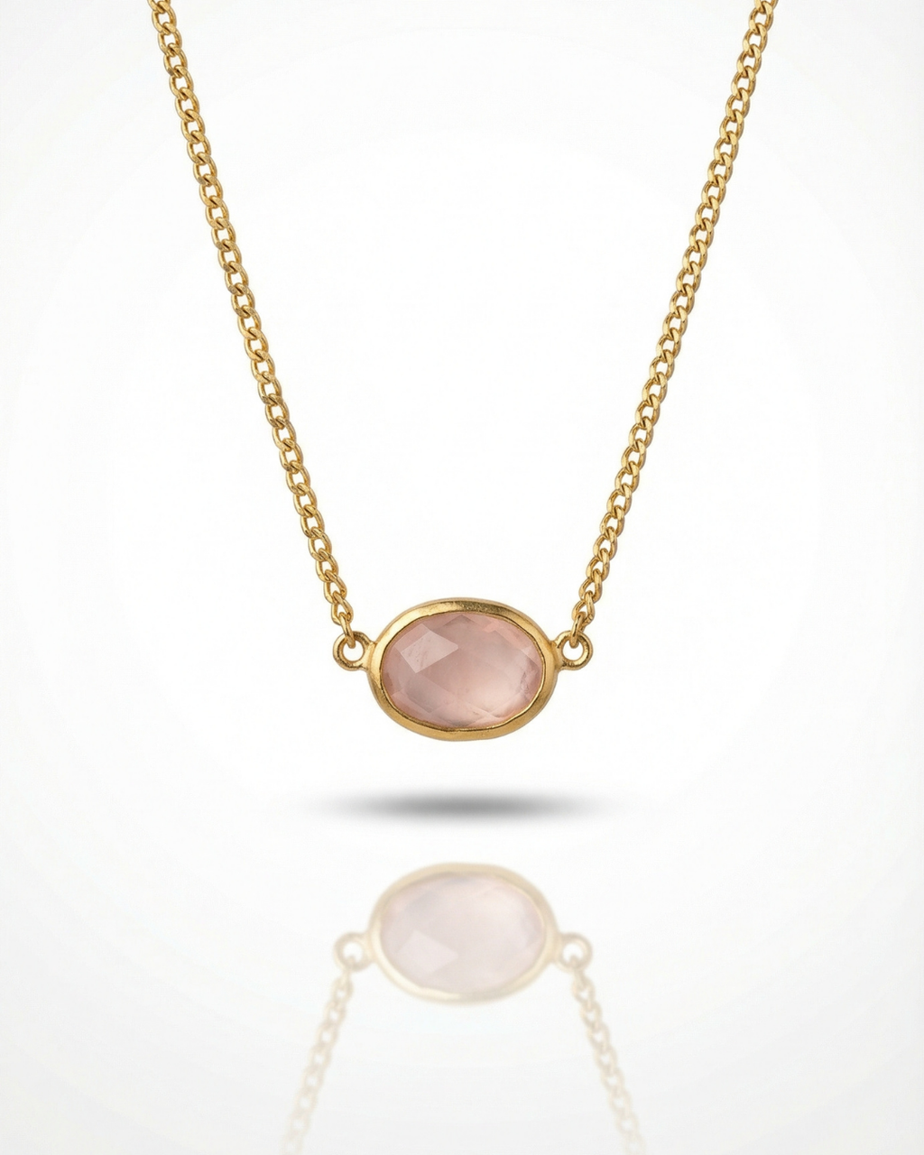 Soft Dawn ✦ Pink Quartz Choker