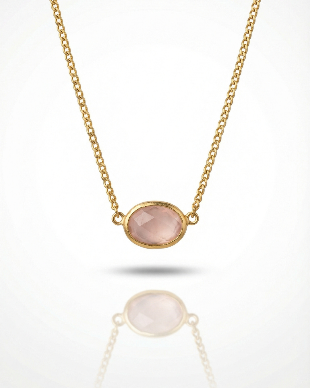 Soft Dawn ✦ Pink Quartz Choker