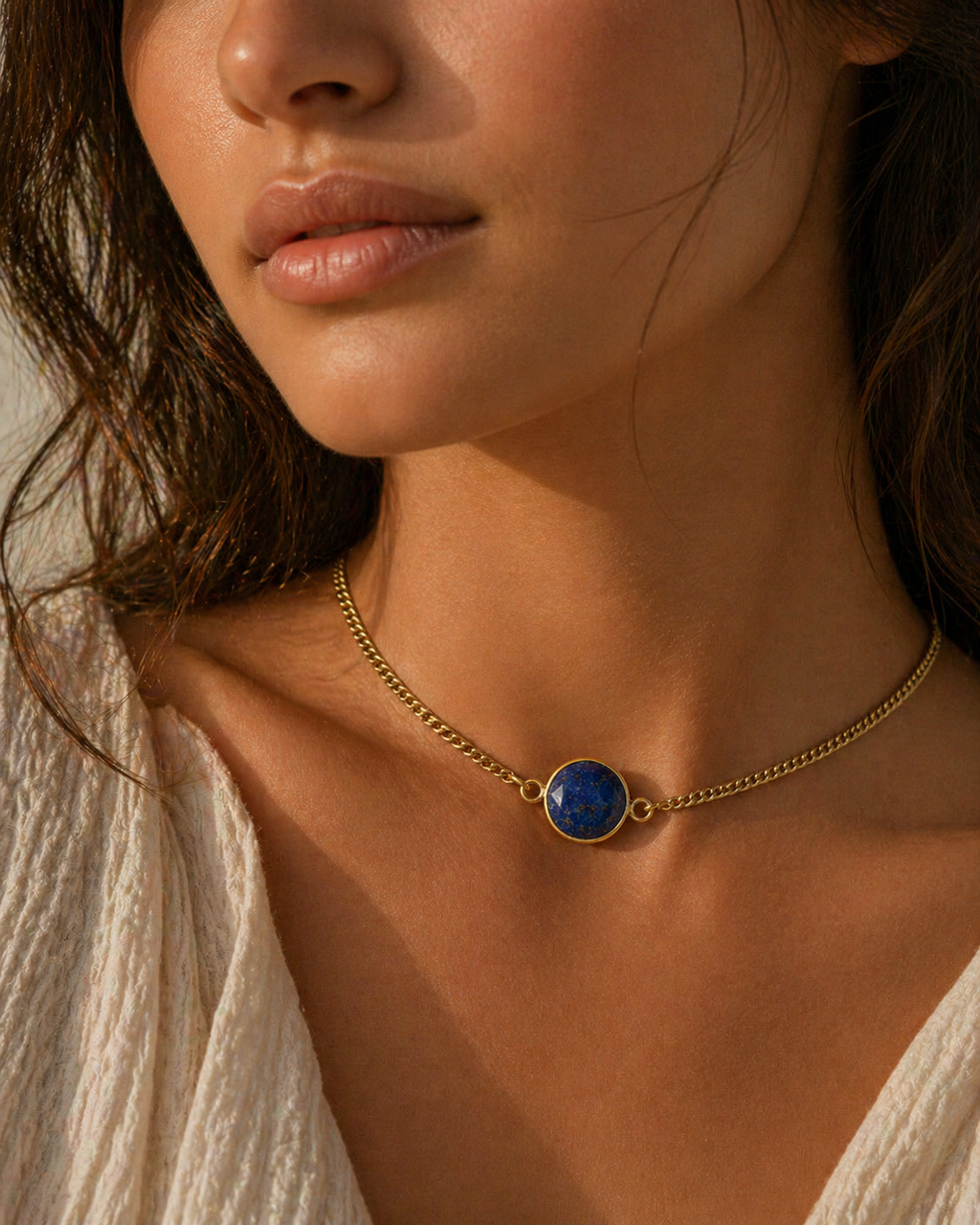 Midnight Veil ✦ Lapis Lazuli Choker