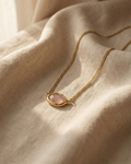 Soft Dawn ✦ Pink Quartz Choker