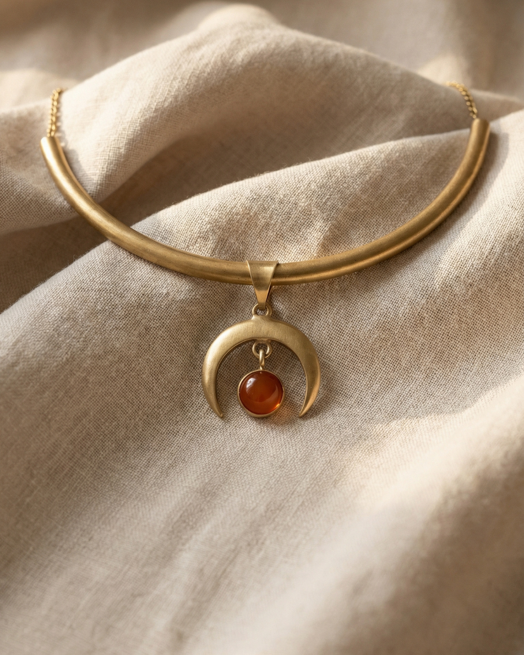 Ember Crescent Choker