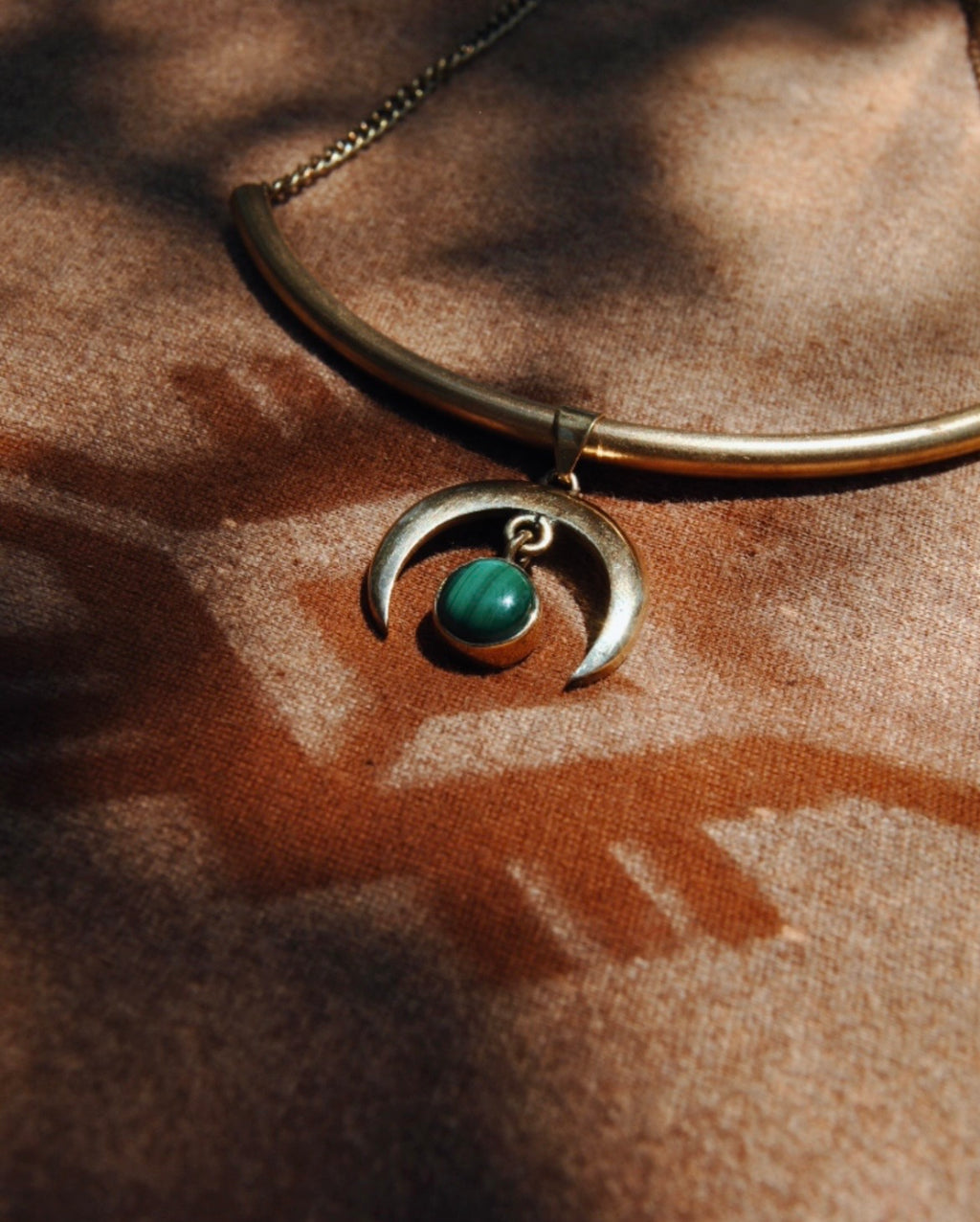 Full Moon Malachite Choker