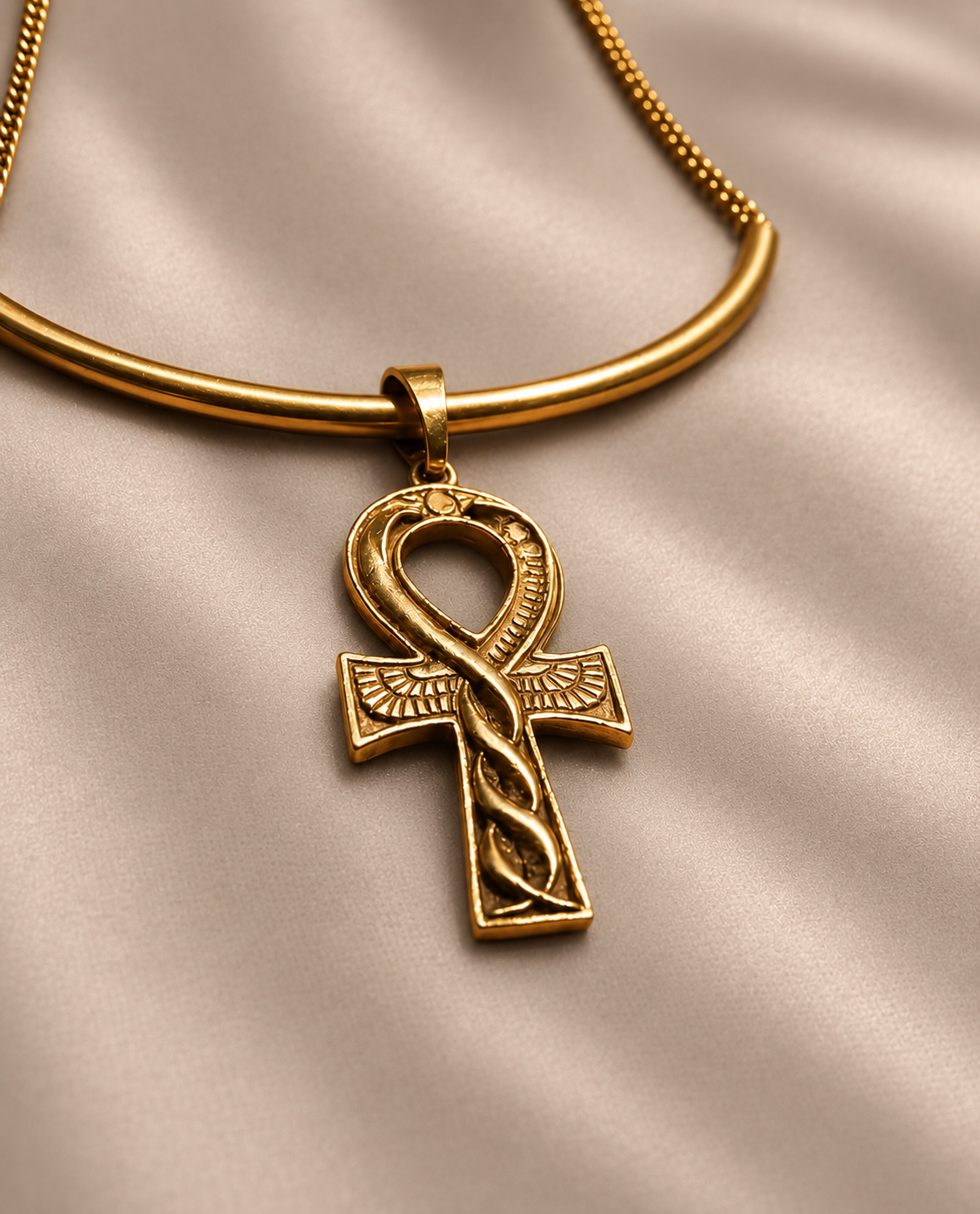 Ank Cross Choker