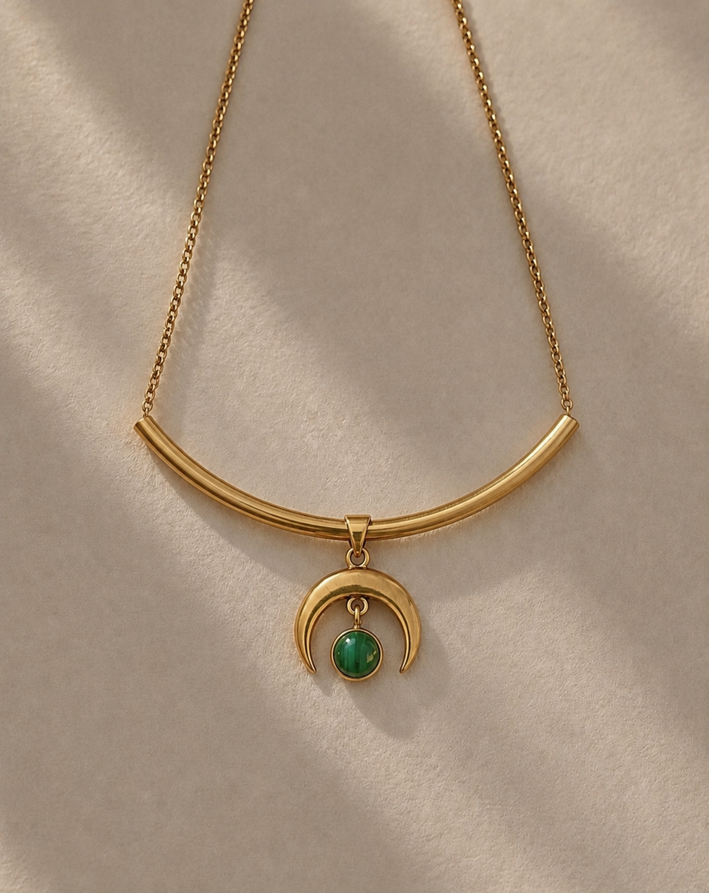 Full Moon Malachite Choker