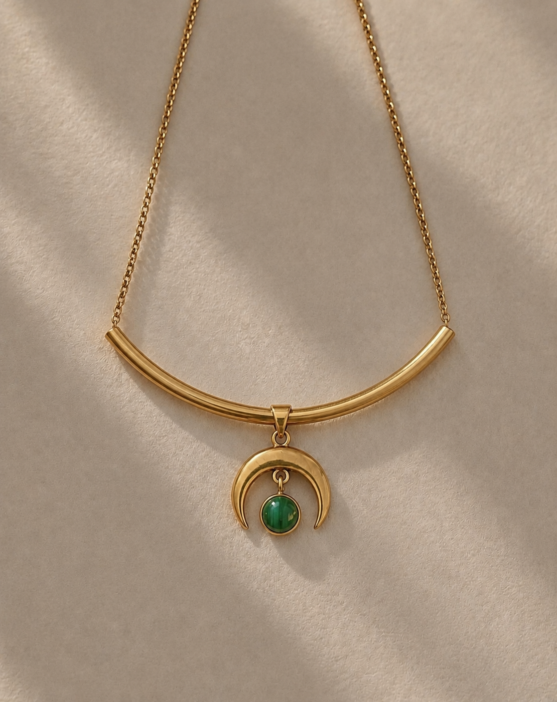 Full Moon Malachite Choker