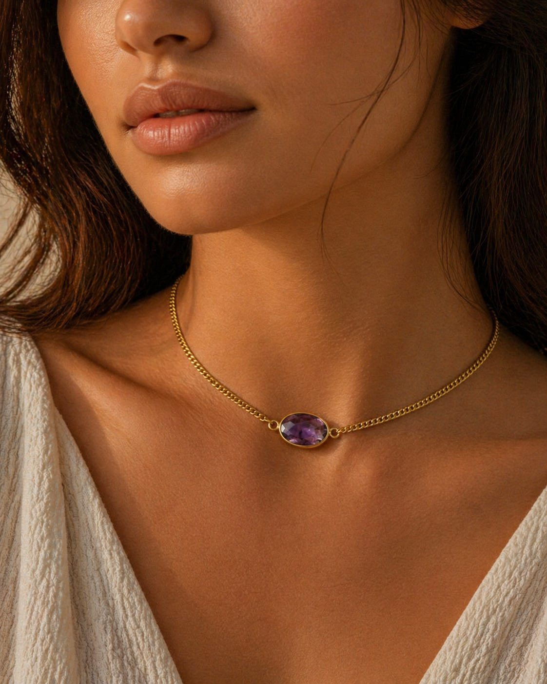 Dusk Hold ✦ Amethyst Choker