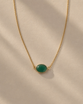 Verdant Still ✦ Green Onyx Choker