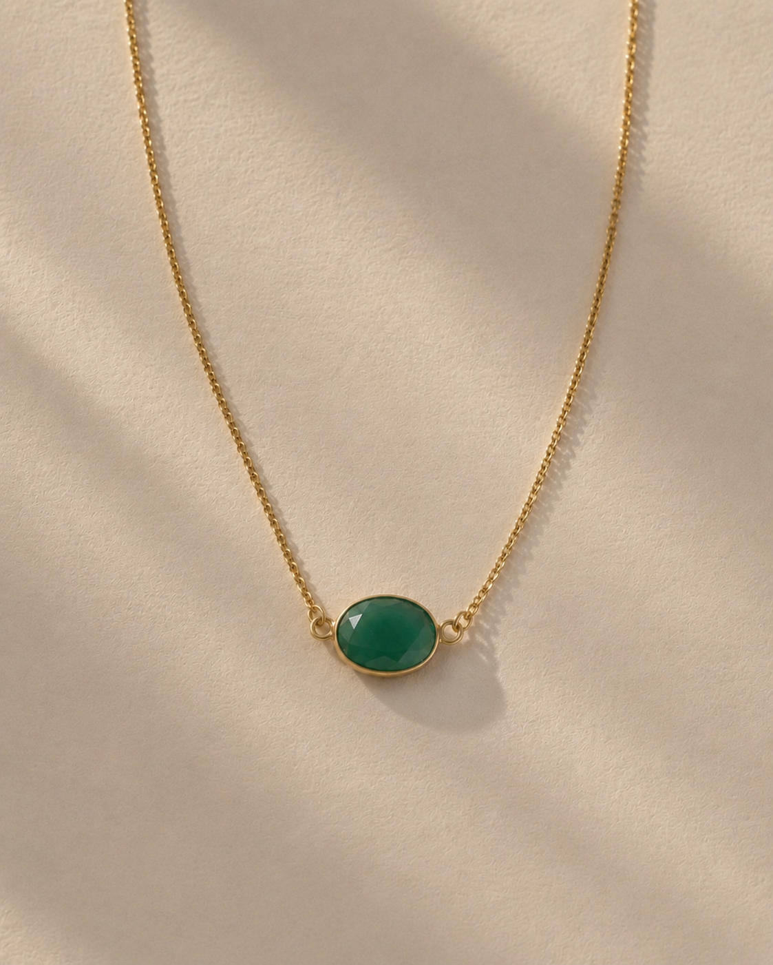 Verdant Still ✦ Green Onyx Choker